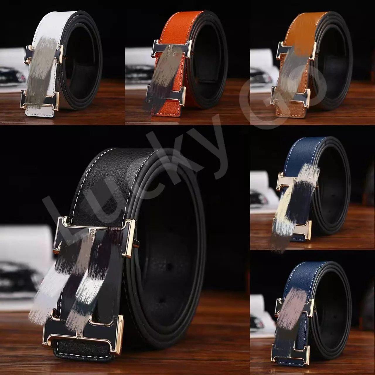 Hermes H Buckle Belt Classic Leather Accessories Multicolor