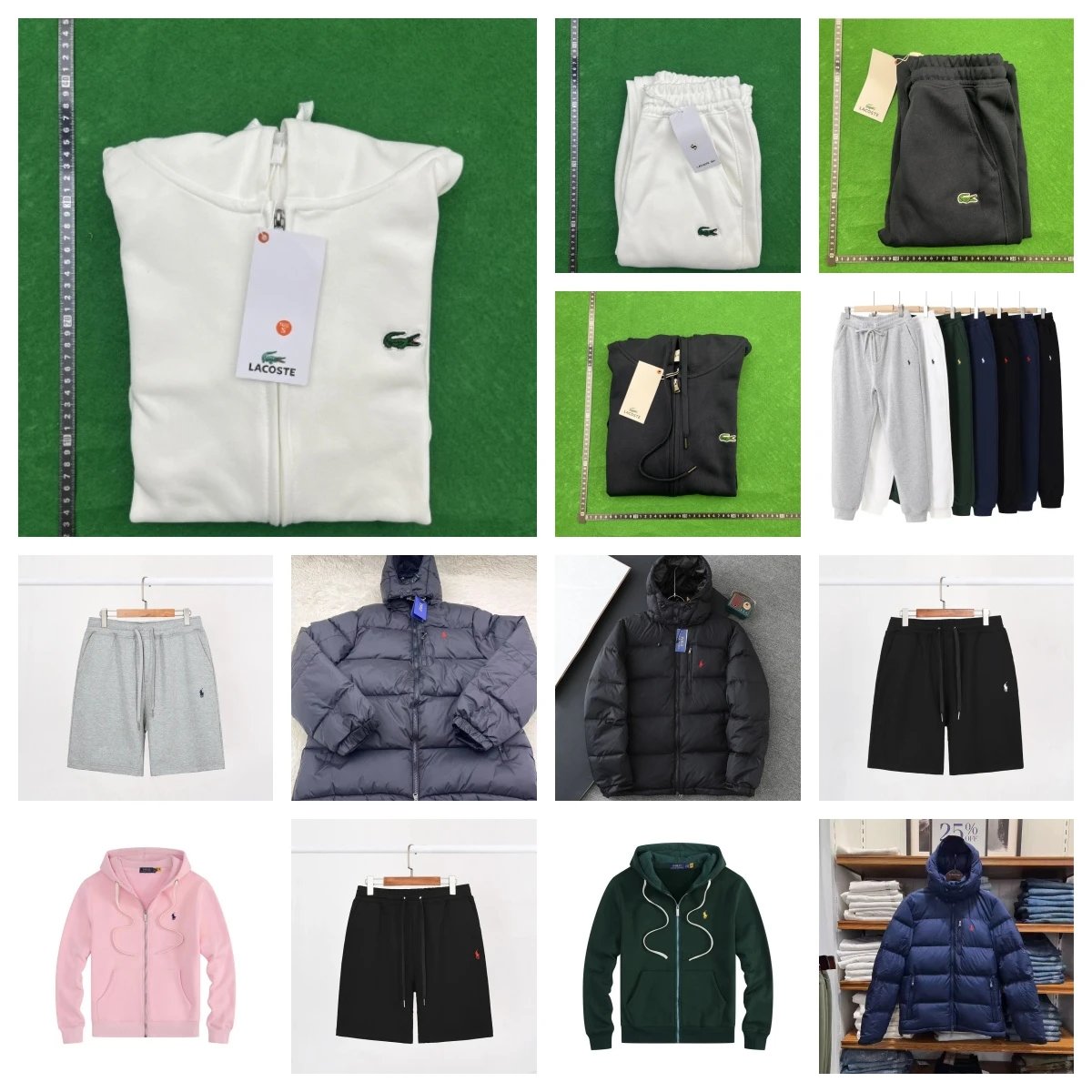 Lacoste Zip-Up Hoodie Casual Sweatshirt White