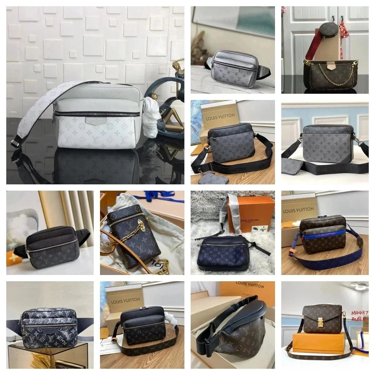Louis Vuitton LV Monogram Canvas Versatile Shoulder Bag Multicolor