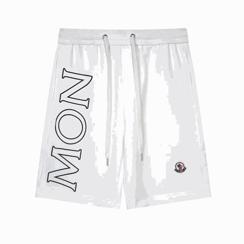 Moncler Graphic Print Casual Shorts White