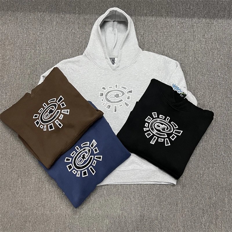 Corteiz Crtz Sun Graphic Streetwear Hoodie Multicolor
