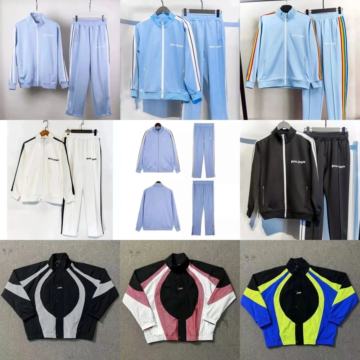 Palm Angels Classic Tracksuit Set Casual Light Blue