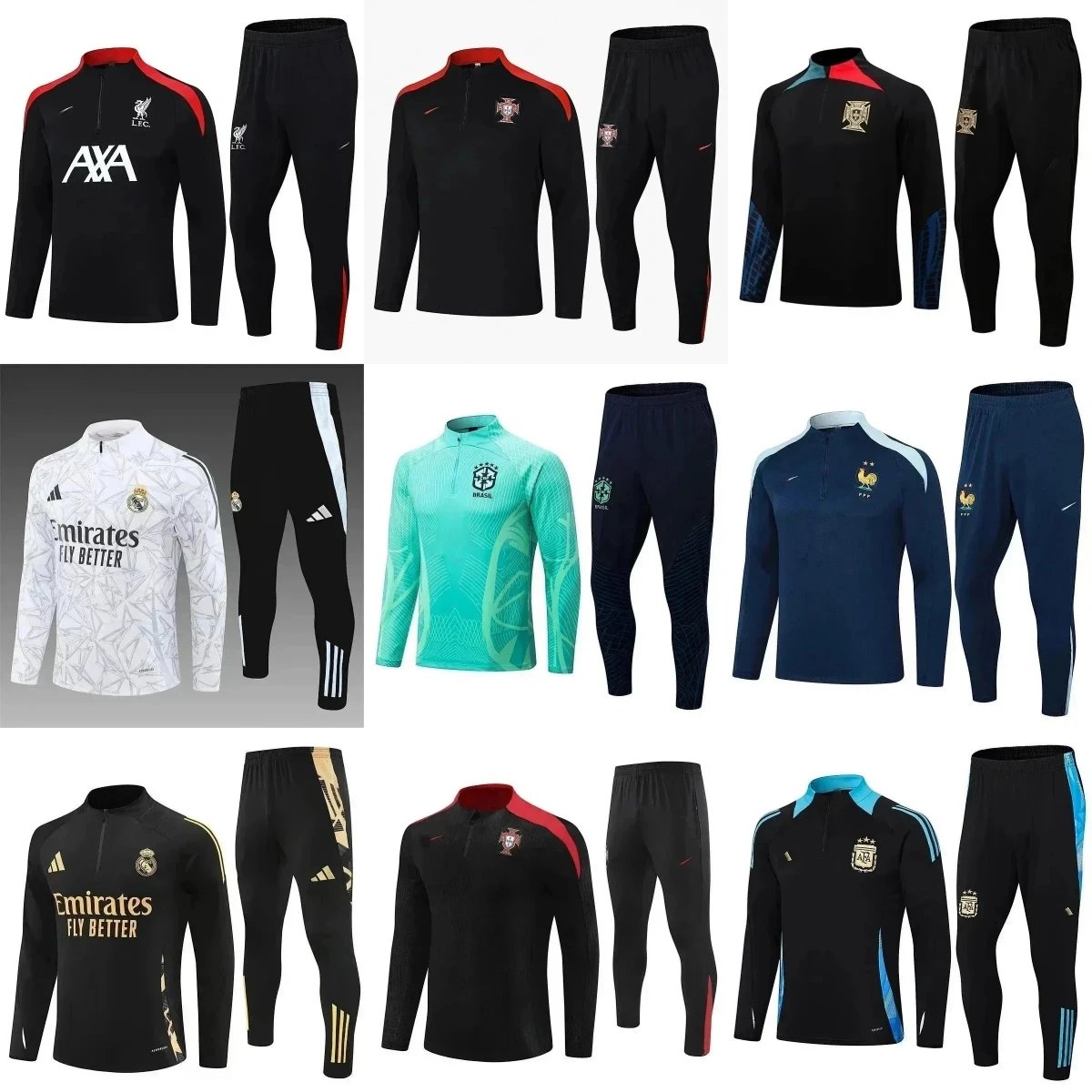 Nike Training Tracksuit Soccer Jersey Set Multicolor