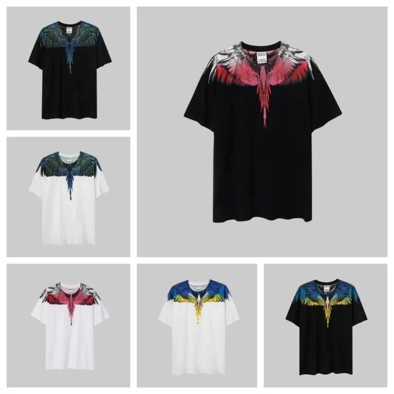 Marcelo Burlon Wings Print Graphic Tee T-Shirt Multicolor