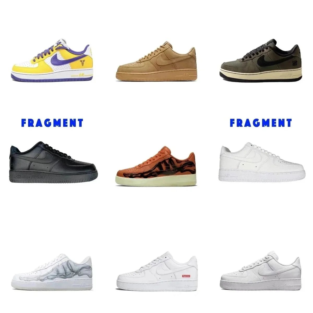Nike Air Force 1 Low Top Sneakers Multicolor