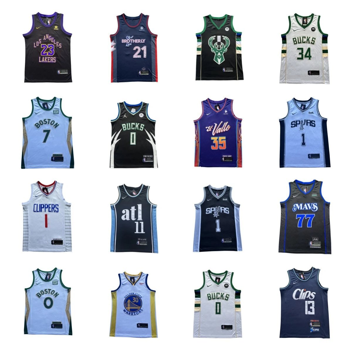 Nike NBA Swingman Jersey Retro Basketball Jersey Multicolor