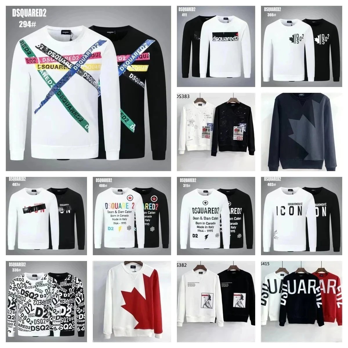 Dsquared2 D2 Graphic Print Casual Sweatshirt Multicolor