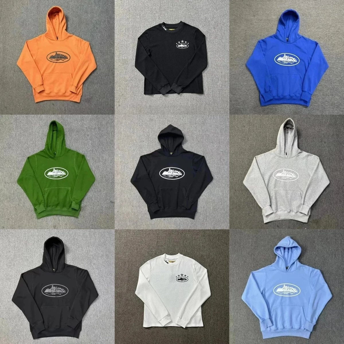 Corteiz CRTZ Alcatraz Graphic Streetwear Hoodie Multicolor