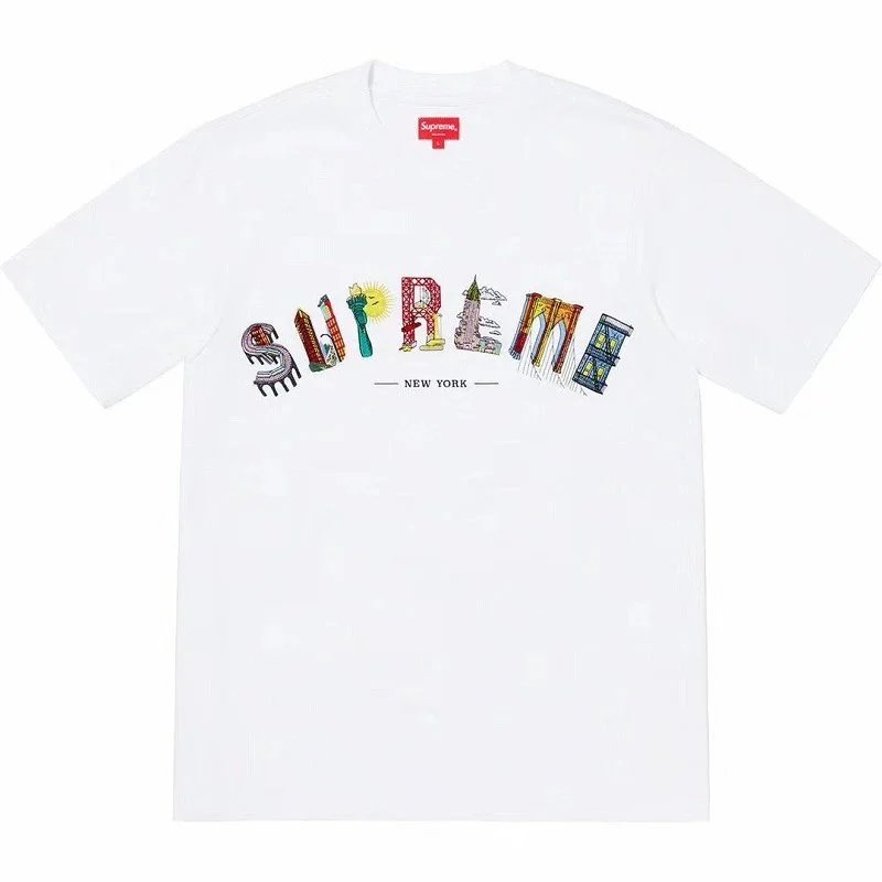 Supreme City Arc Graphic Streetwear T-Shirt White
