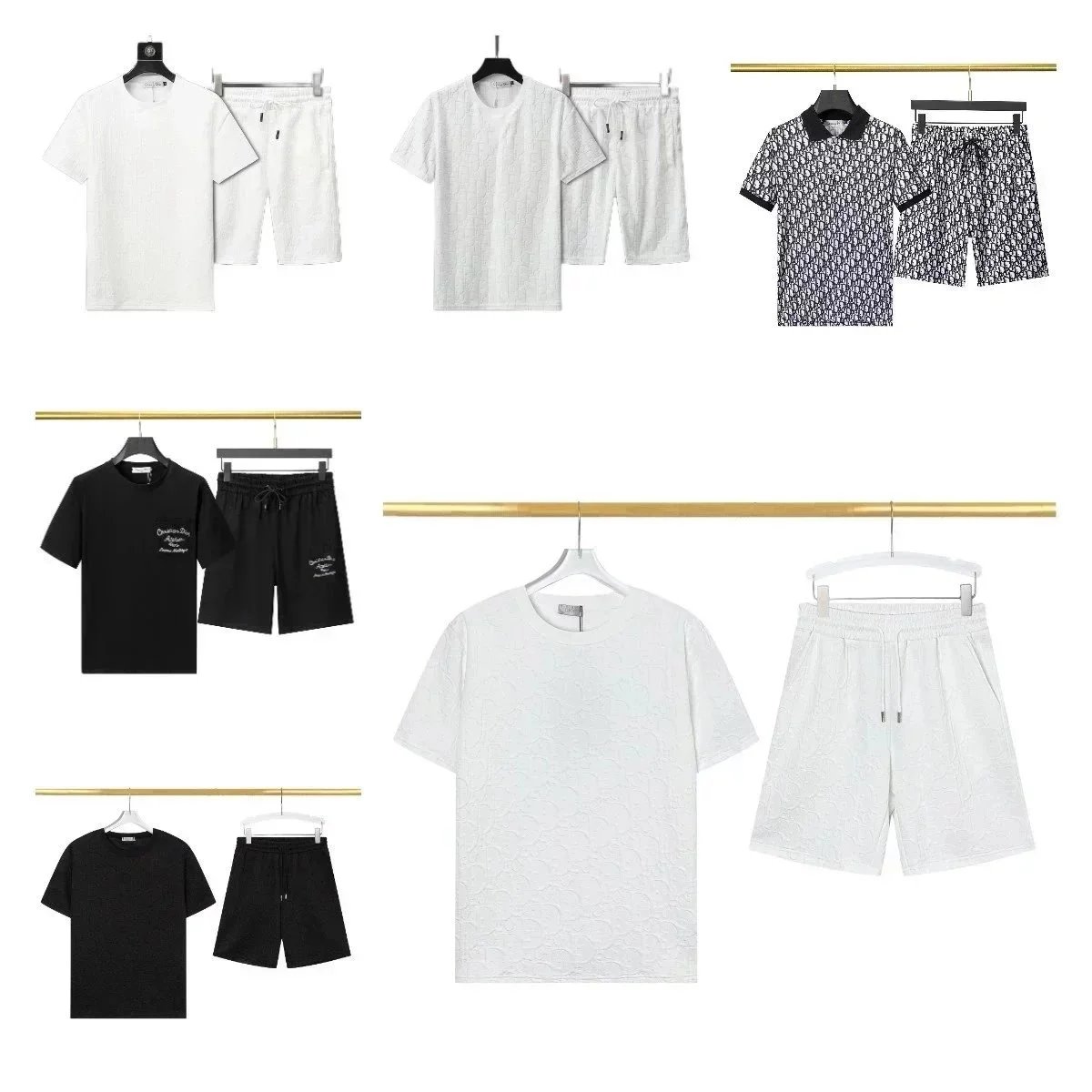 Dior Oblique Jacquard Casual Matching Set White