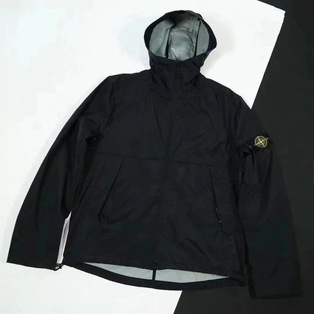 Stone Island Nylon Metal Hooded Jacket Black