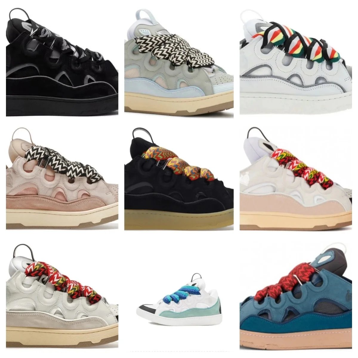 Lanvin Curb chunky skate sneakers Multicolor