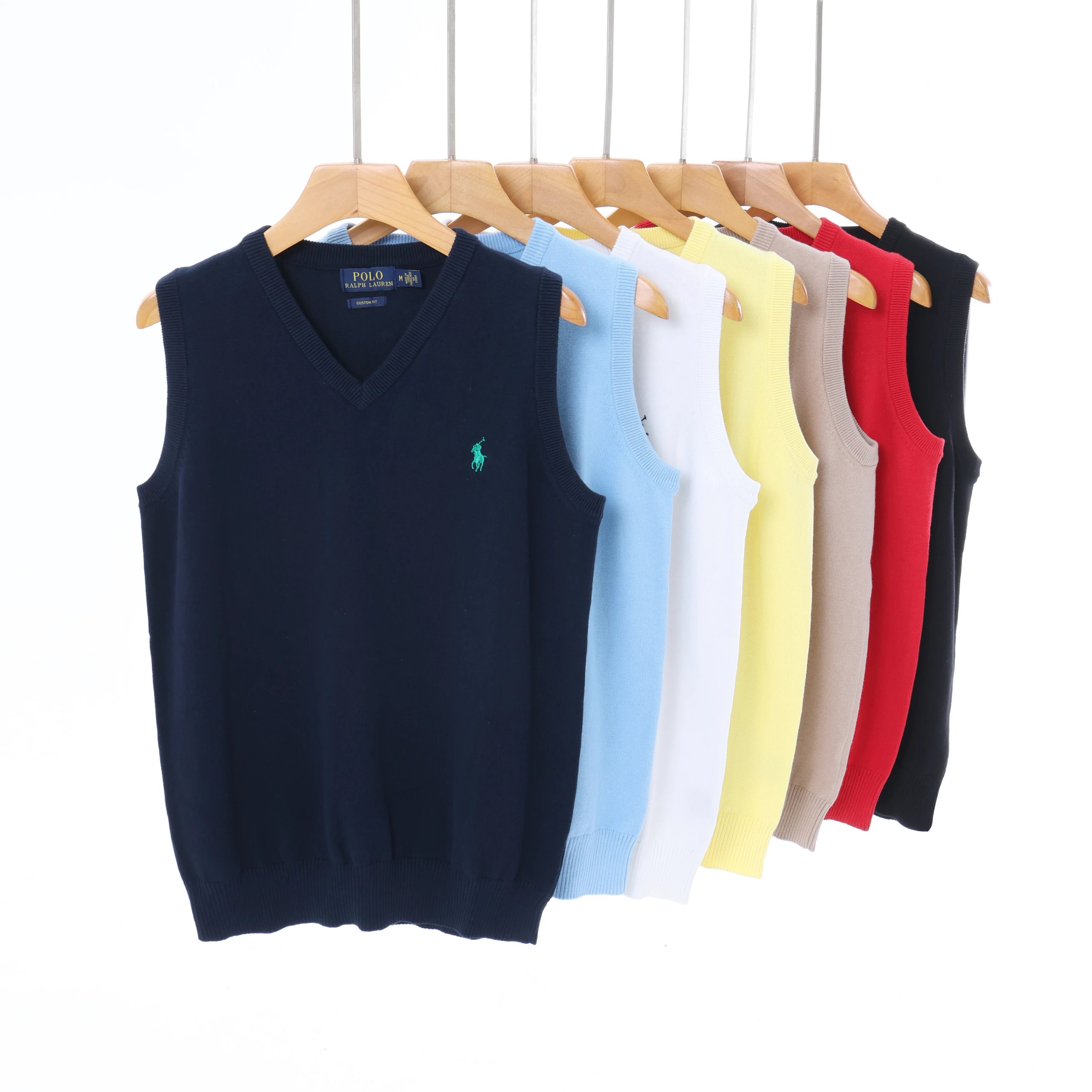 Polo Ralph Lauren V-Neck Knit Vest Multicolor
