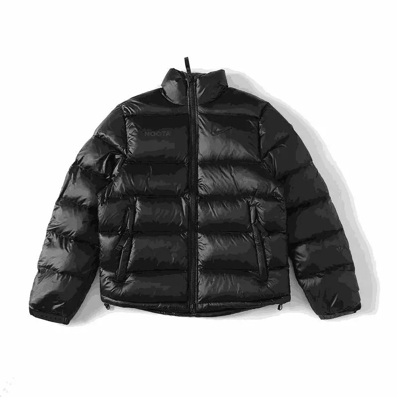 Nike NOCTA Puffer Jacket Shiny Streetwear Down Jacket Black