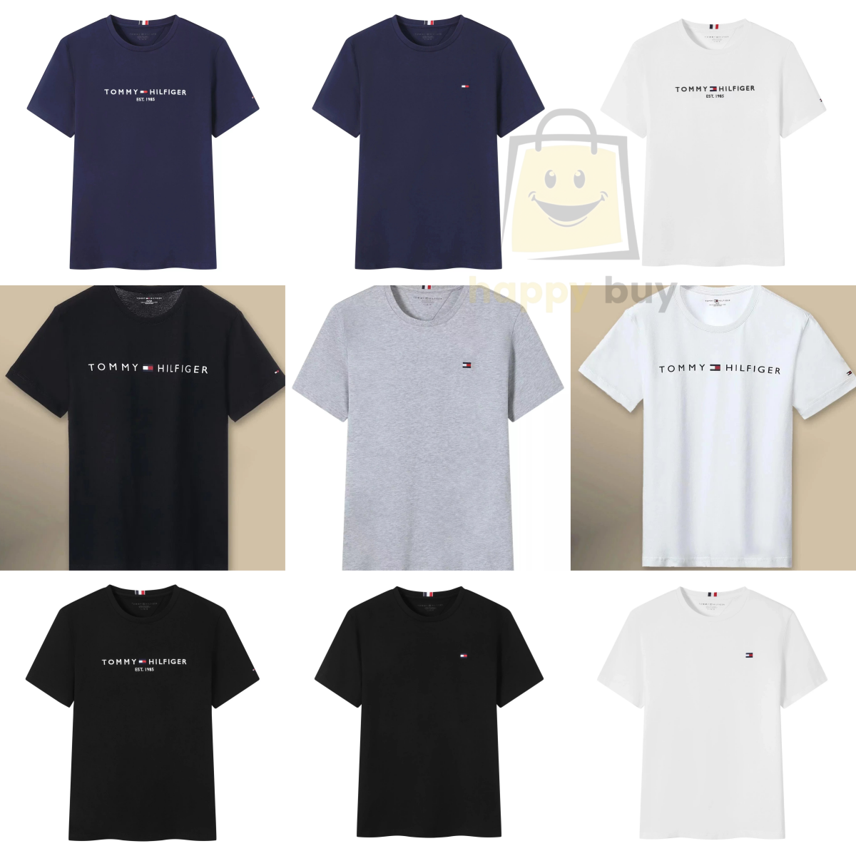 Tommy Hilfiger TH Classic Crewneck Cotton T-Shirt Multicolor