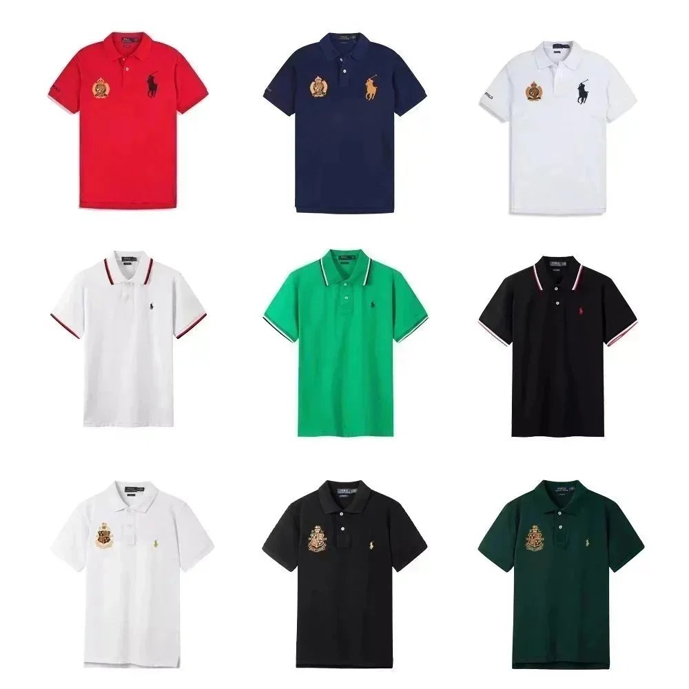 fashion short sleeve lace dress polo shirt 1068-007