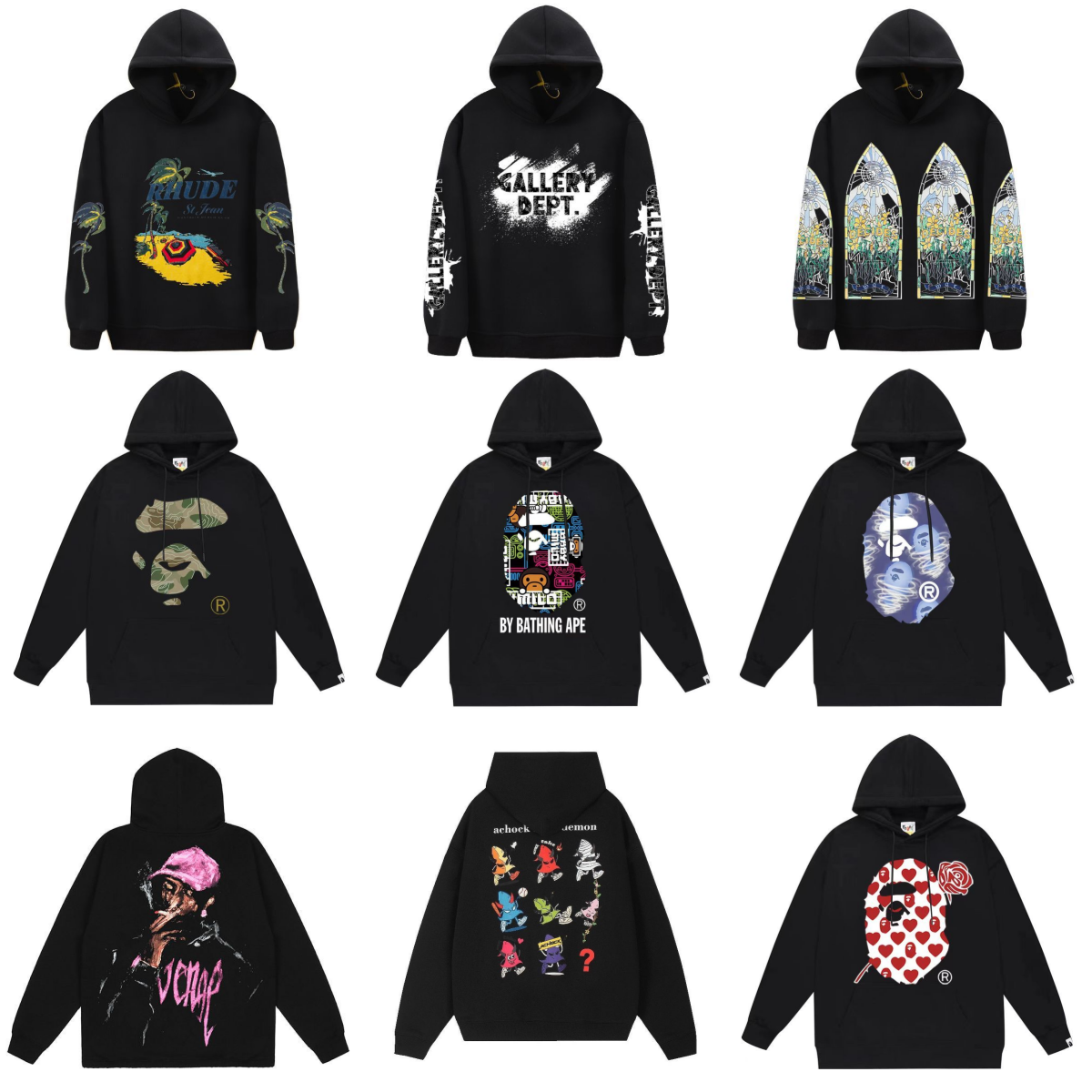 Fashion All-in-one Printed hoodie 12912-008 (XP2)