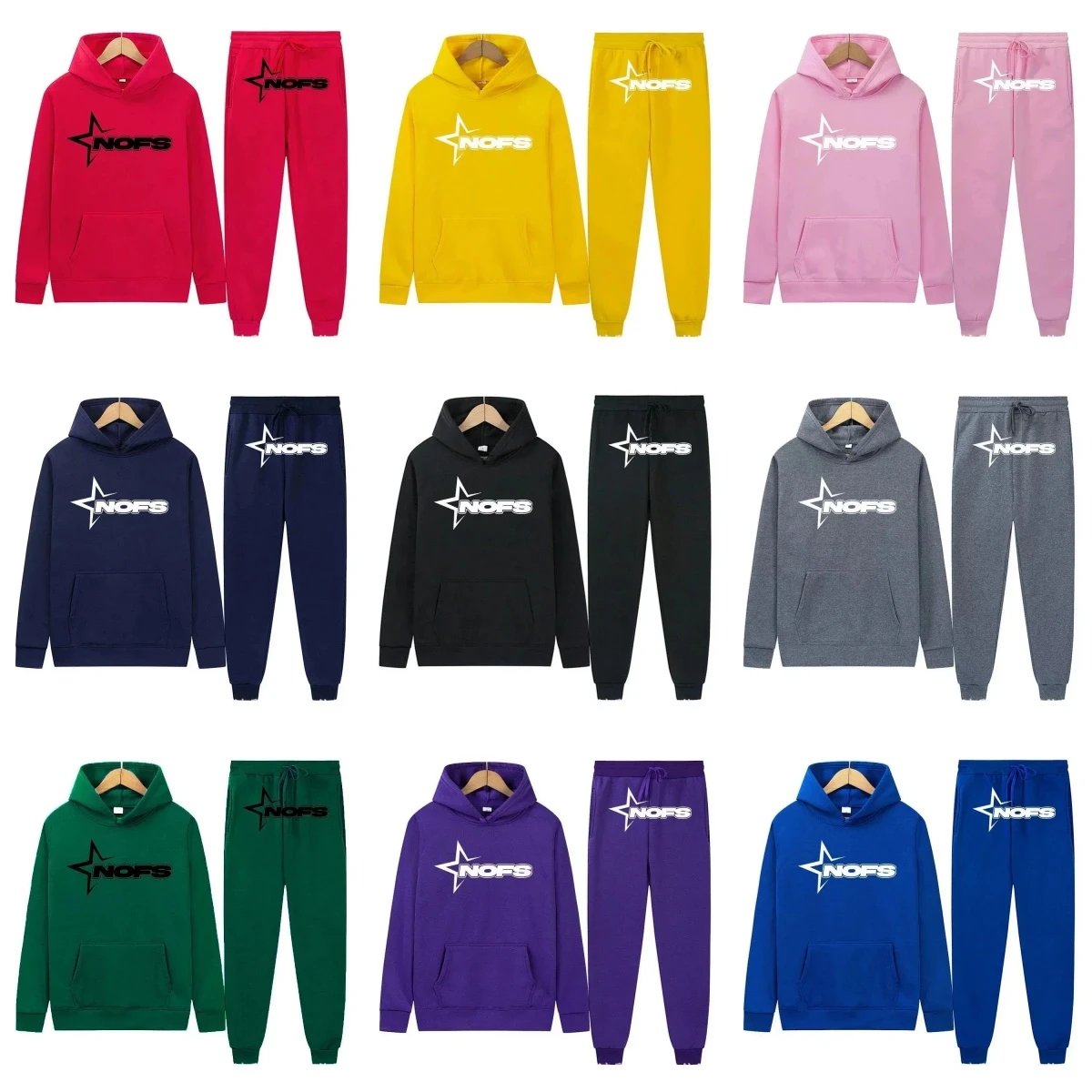 Trendy all-in-one hoodie suit N-1008